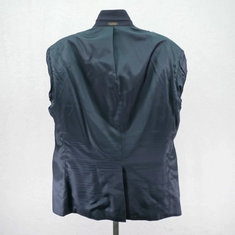 Tailor's Row Deansgate Worsted Wool‎ Gold Button Blazer 48R